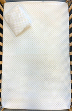 Load image into Gallery viewer, StayTight™ Crib Sheet, Khaki Dot